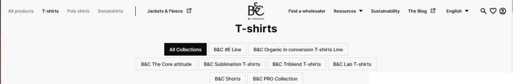 B&C t-shirt