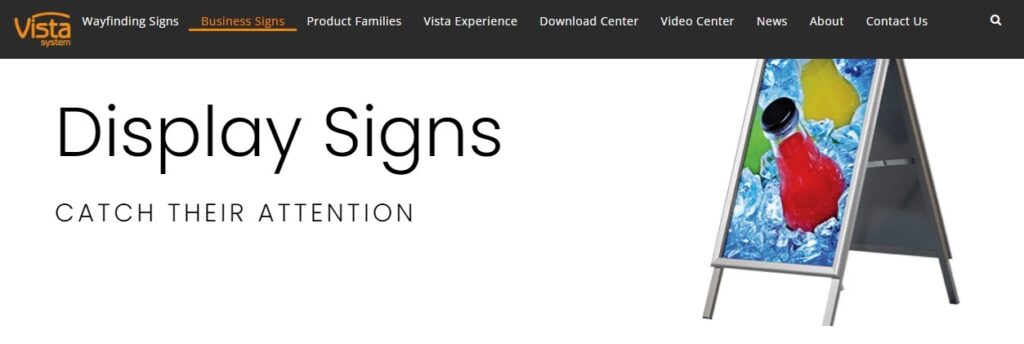 vistasystem Display Signs