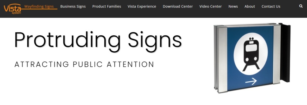 vistasystem protruding-signs