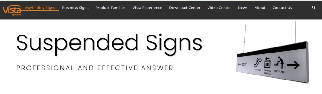 vistasystem suspended-signs