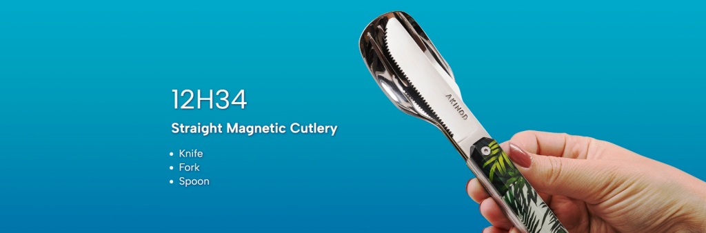 12H34 Straight Magnetic Cutlery