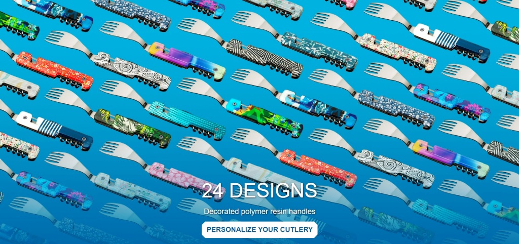 24 DESIGNS Decorated polymer resin handles